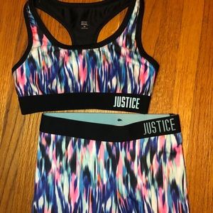 Justice Sports Bra Set